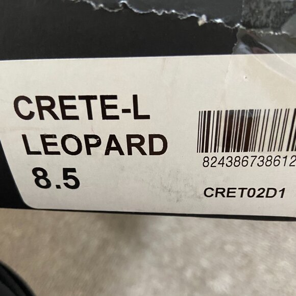 Leopard Animal Print Calf Hair Leather Ankle Bootie - Picture 5 of 5